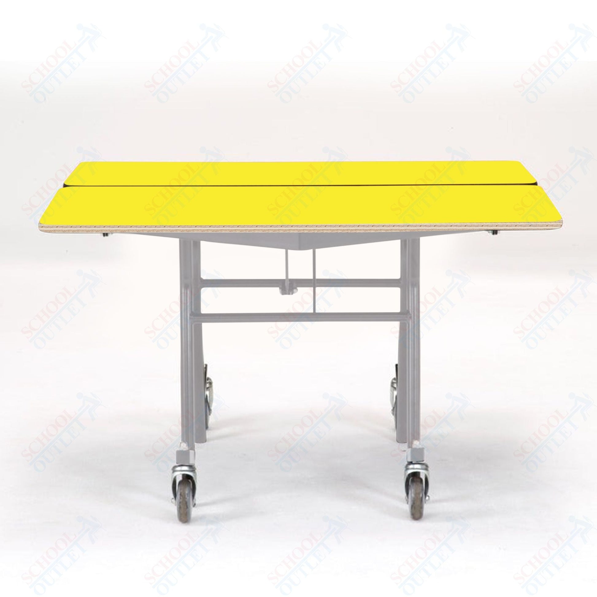 NPS Mobile Cafeteria Square Table Shape Unit - 48" W x 48" L (National Public Seating NPS - MT48Q) - SchoolOutlet