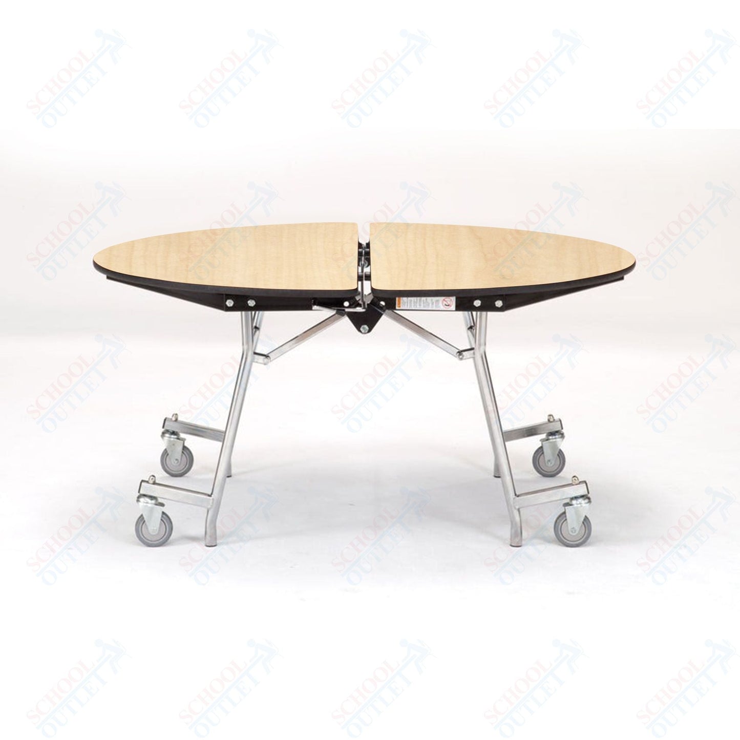 NPS Mobile Cafeteria Round Table Shape Unit - 48" W x 48" L (National Public Seating NPS - MT48R) - SchoolOutlet