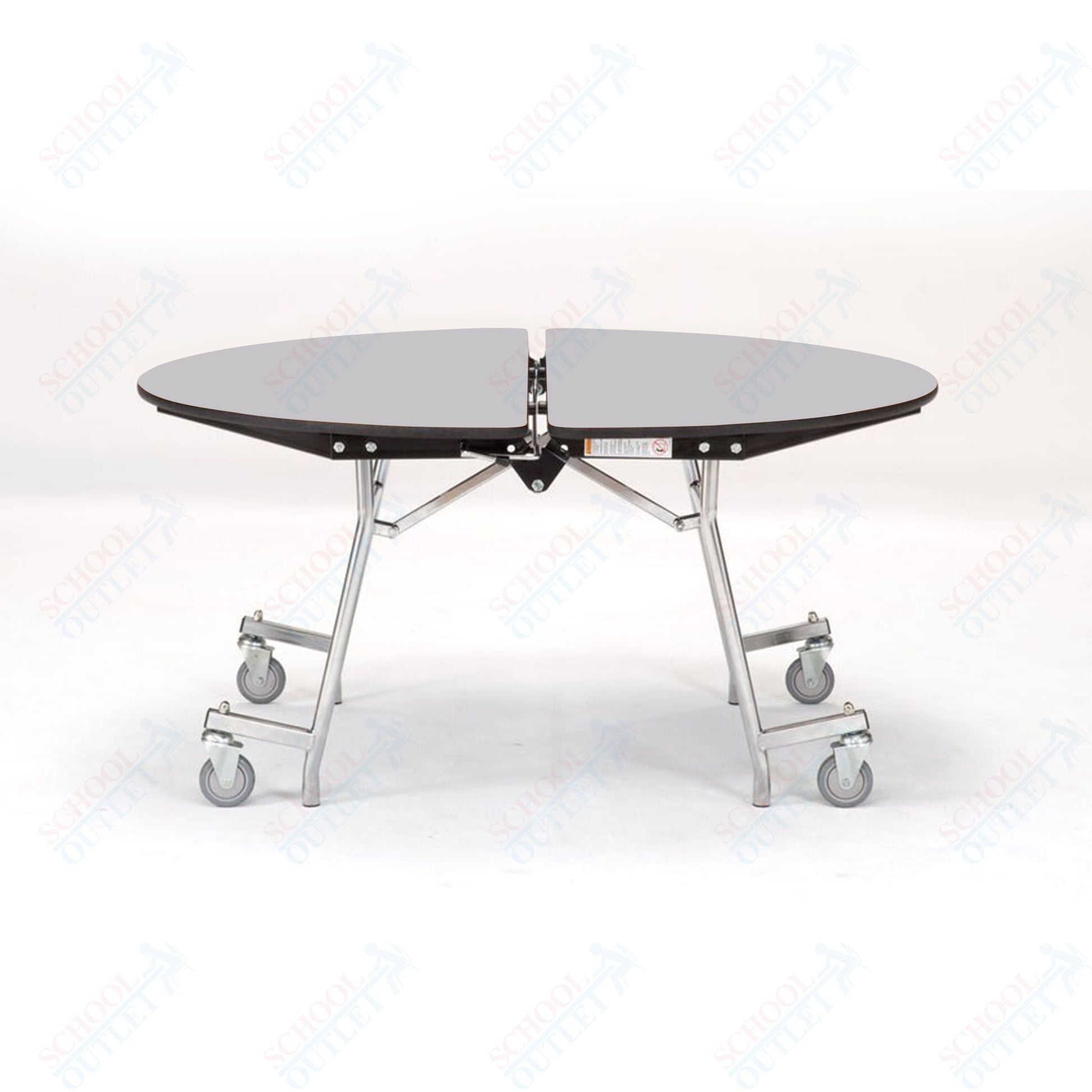 NPS Mobile Cafeteria Round Table Shape Unit - 48" W x 48" L (National Public Seating NPS - MT48R) - SchoolOutlet