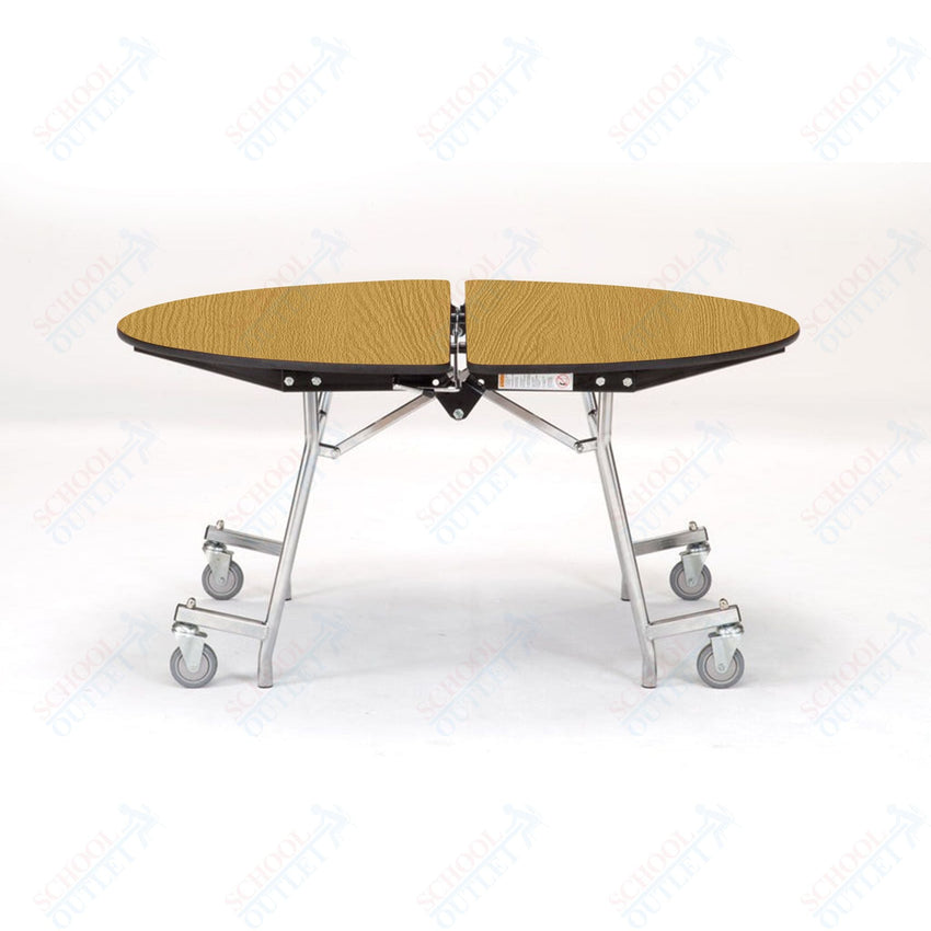 NPS Mobile Cafeteria Round Table Shape Unit - 48" W x 48" L (National Public Seating NPS - MT48R) - SchoolOutlet