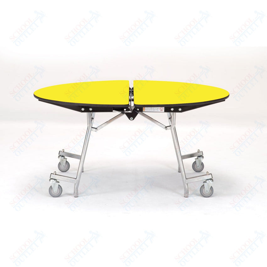 NPS Mobile Cafeteria Round Table Shape Unit - 48" W x 48" L (National Public Seating NPS - MT48R) - SchoolOutlet