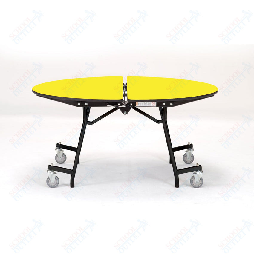 NPS Mobile Cafeteria Round Table Shape Unit - 48" W x 48" L (National Public Seating NPS - MT48R) - SchoolOutlet