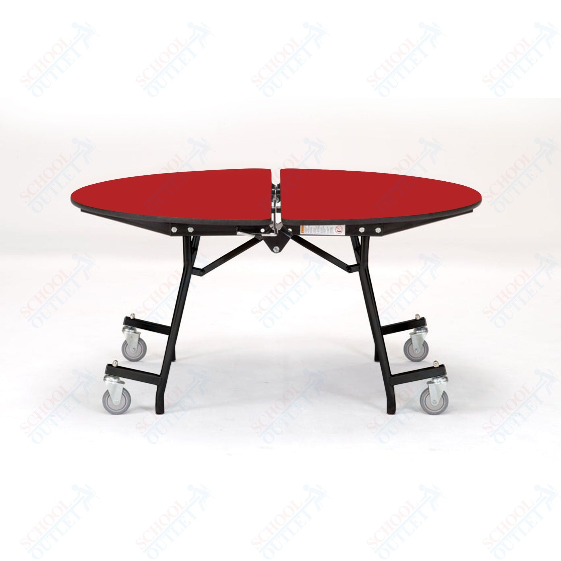 NPS Mobile Cafeteria Round Table Shape Unit - 48" W x 48" L (National Public Seating NPS - MT48R) - SchoolOutlet