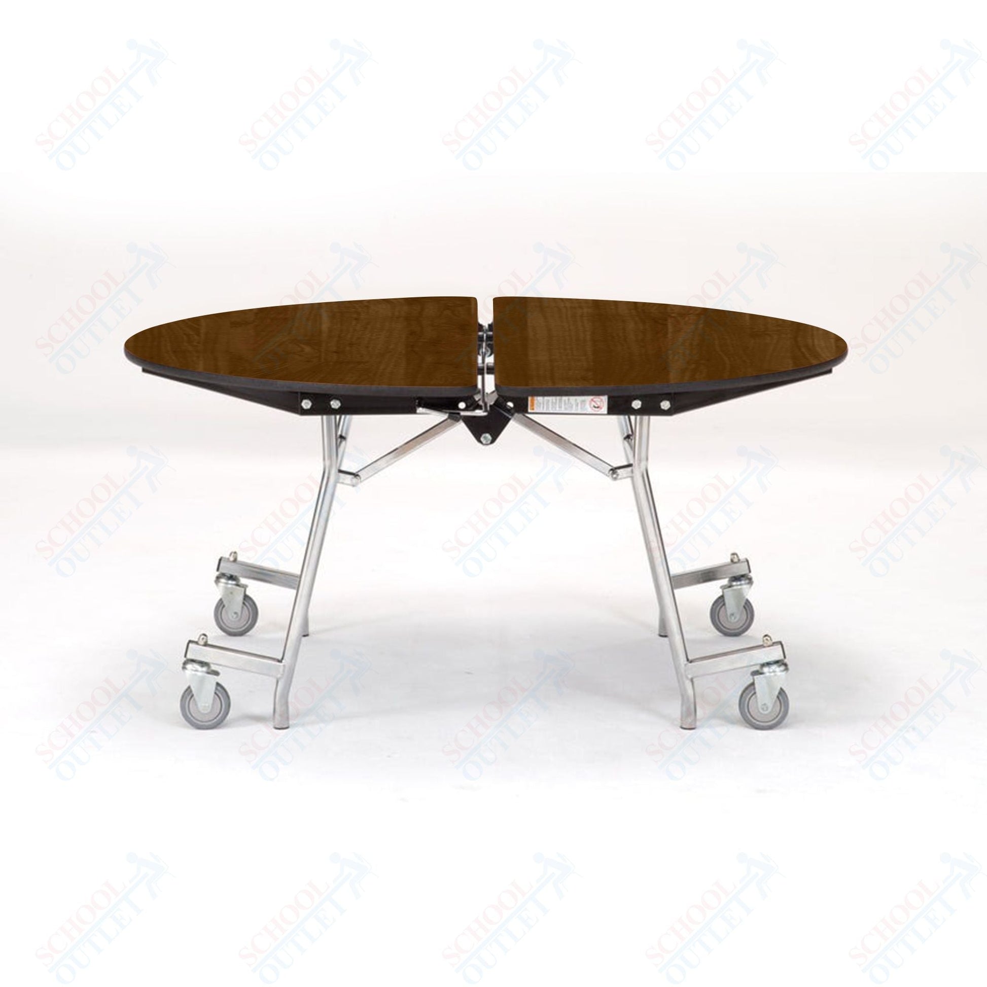 NPS Mobile Cafeteria Round Table Shape Unit - 48" W x 48" L (National Public Seating NPS - MT48R) - SchoolOutlet