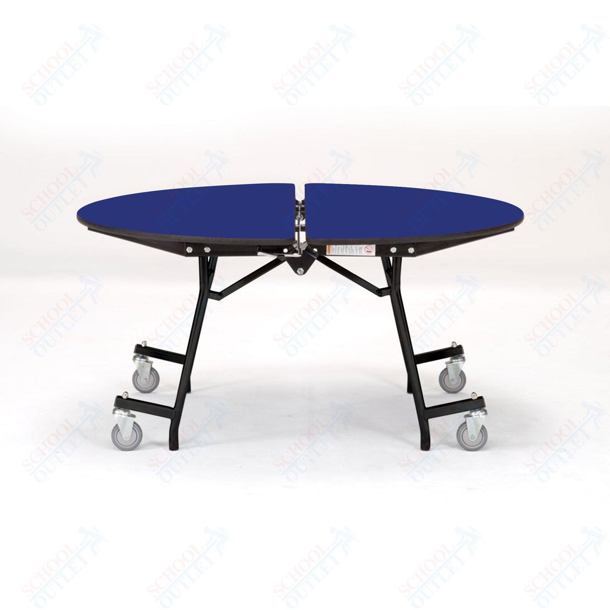 NPS Mobile Cafeteria Round Table Shape Unit - 48" W x 48" L (National Public Seating NPS - MT48R) - SchoolOutlet