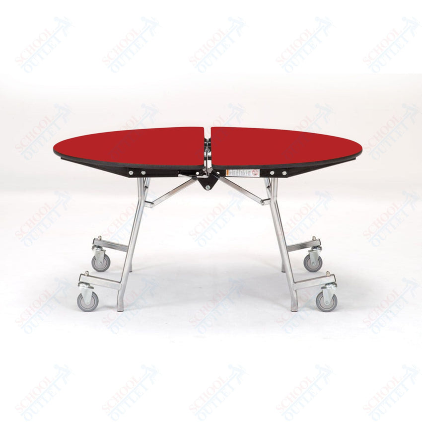 NPS Mobile Cafeteria Round Table Shape Unit - 48" W x 48" L (National Public Seating NPS - MT48R) - SchoolOutlet