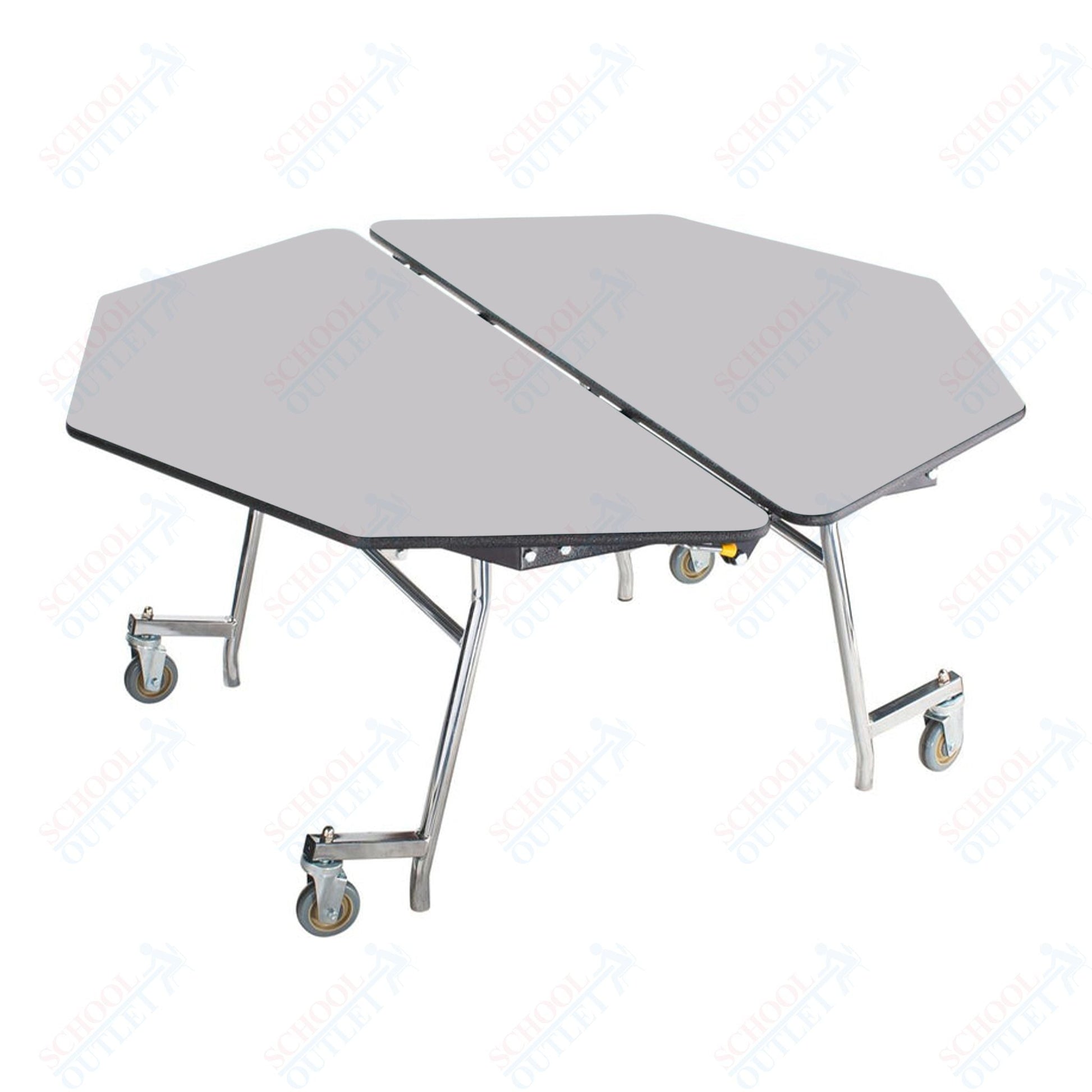 NPS Mobile Cafeteria Octagon Table Shape Unit - 60" W x 60" L (National Public Seating NPS - MT60O) - SchoolOutlet