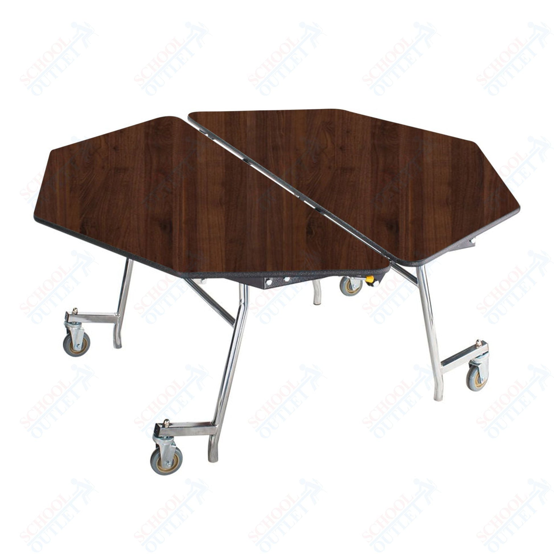 NPS Mobile Cafeteria Octagon Table Shape Unit - 60" W x 60" L (National Public Seating NPS - MT60O) - SchoolOutlet