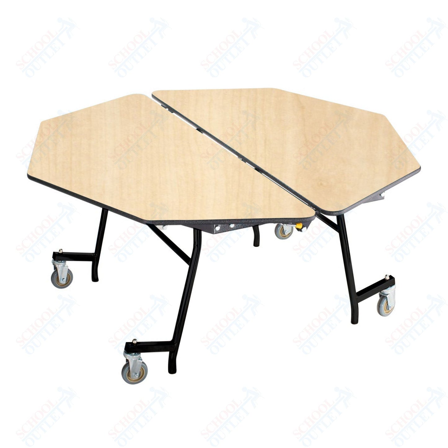 NPS Mobile Cafeteria Octagon Table Shape Unit - 60" W x 60" L (National Public Seating NPS - MT60O) - SchoolOutlet