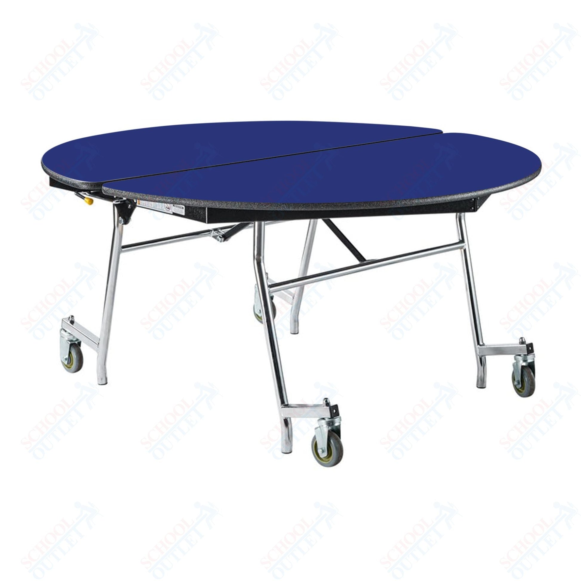 NPS Mobile Cafeteria Round Table Shape Unit - 60" W x 60" L (National Public Seating NPS - MT60R) - SchoolOutlet