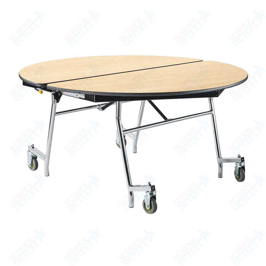 NPS Mobile Cafeteria Round Table Shape Unit - 60" W x 60" L (National Public Seating NPS - MT60R) - SchoolOutlet