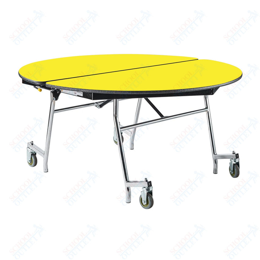 NPS Mobile Cafeteria Round Table Shape Unit - 60" W x 60" L (National Public Seating NPS - MT60R) - SchoolOutlet