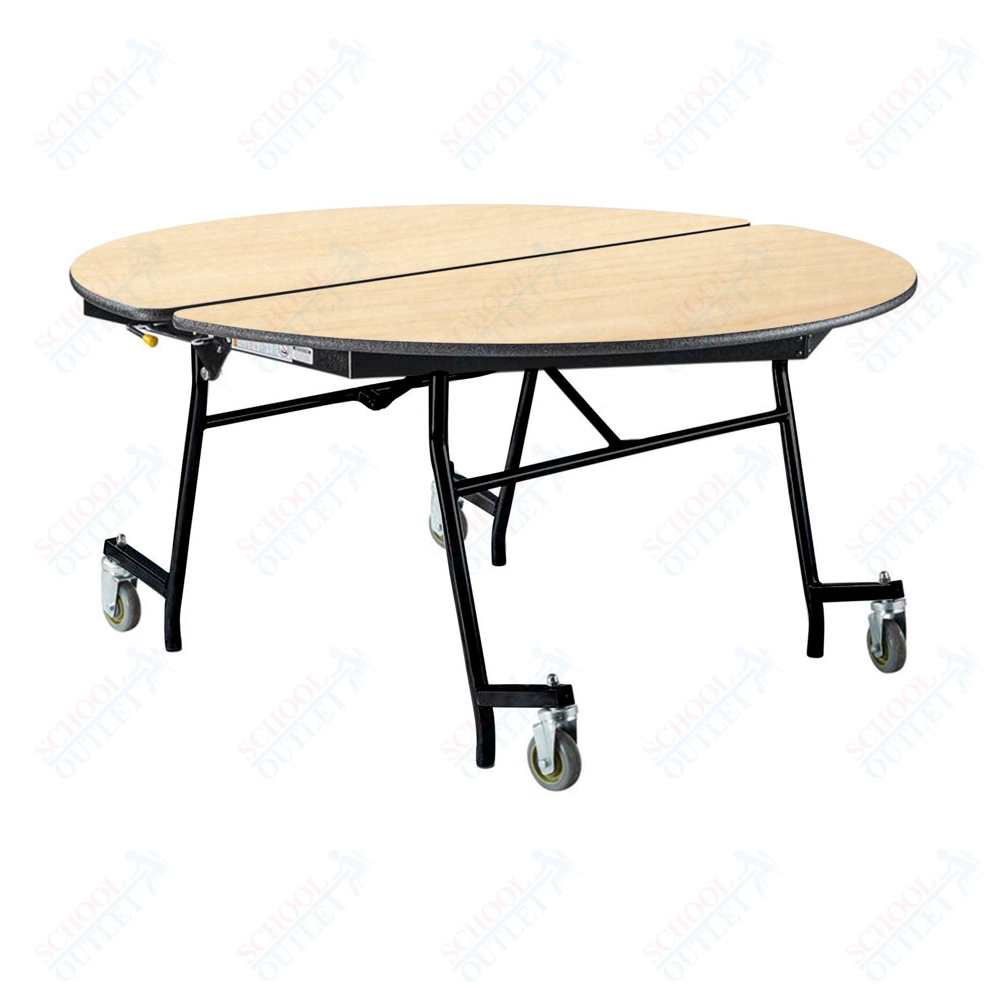 NPS Mobile Cafeteria Round Table Shape Unit - 60" W x 60" L (National Public Seating NPS - MT60R) - SchoolOutlet