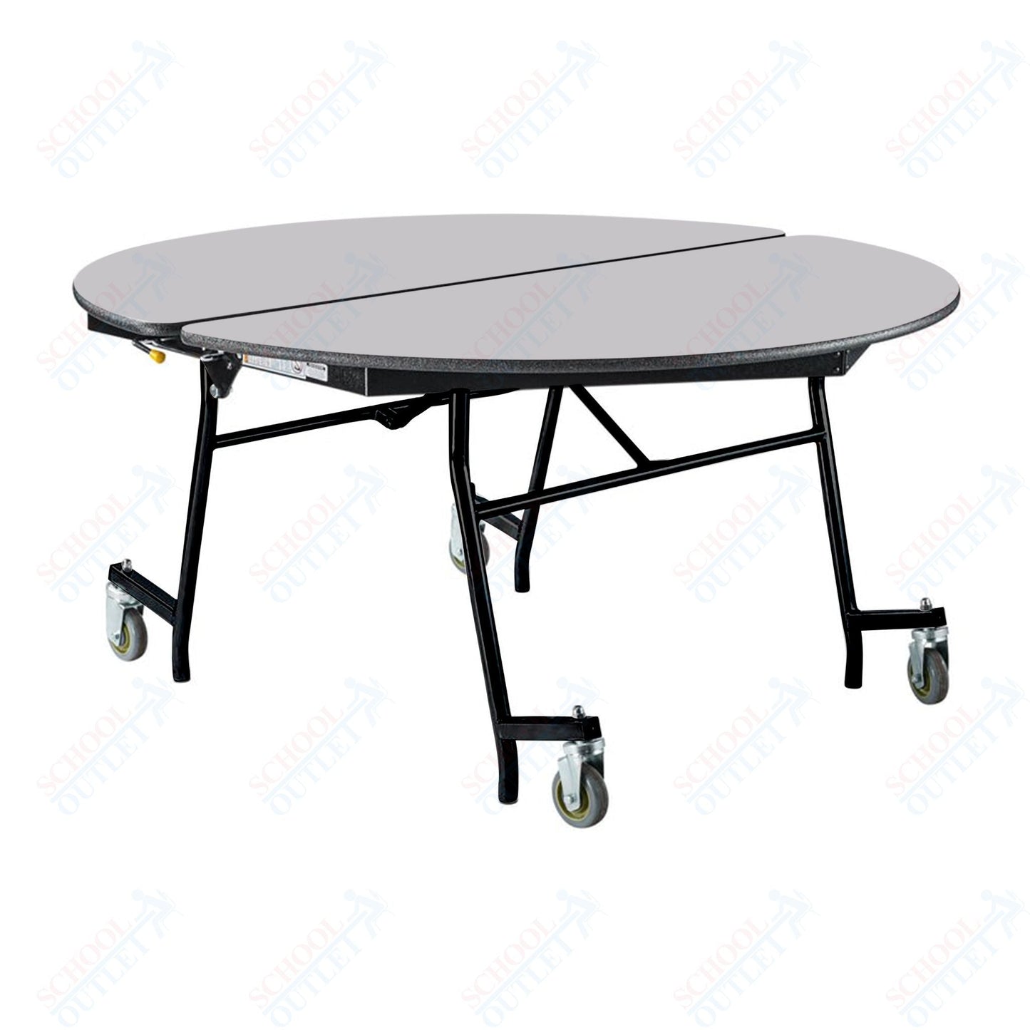 NPS Mobile Cafeteria Round Table Shape Unit - 60" W x 60" L (National Public Seating NPS - MT60R) - SchoolOutlet