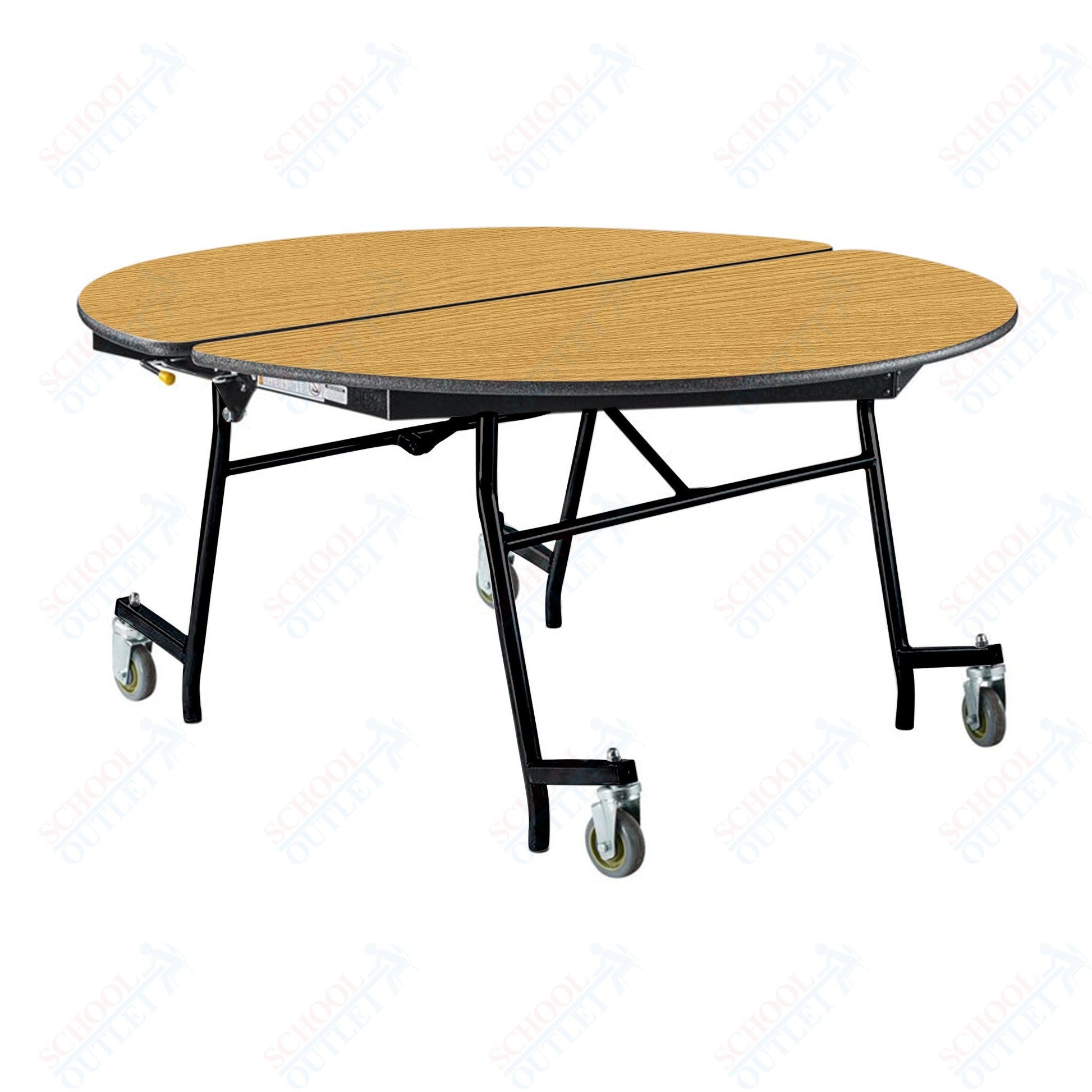 NPS Mobile Cafeteria Round Table Shape Unit - 60" W x 60" L (National Public Seating NPS - MT60R) - SchoolOutlet