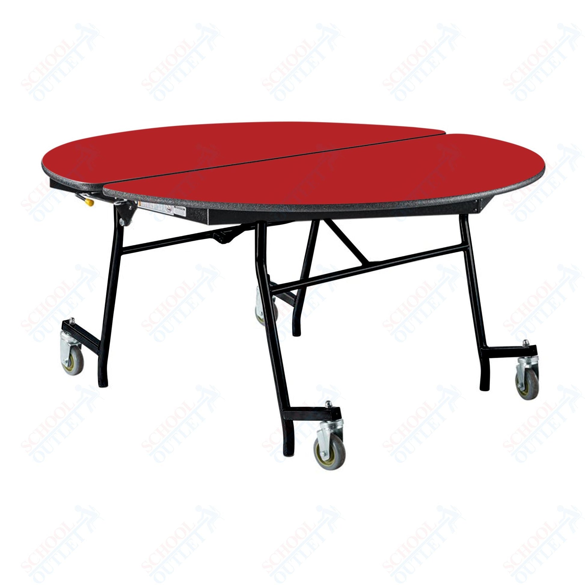 NPS Mobile Cafeteria Round Table Shape Unit - 60" W x 60" L (National Public Seating NPS - MT60R) - SchoolOutlet