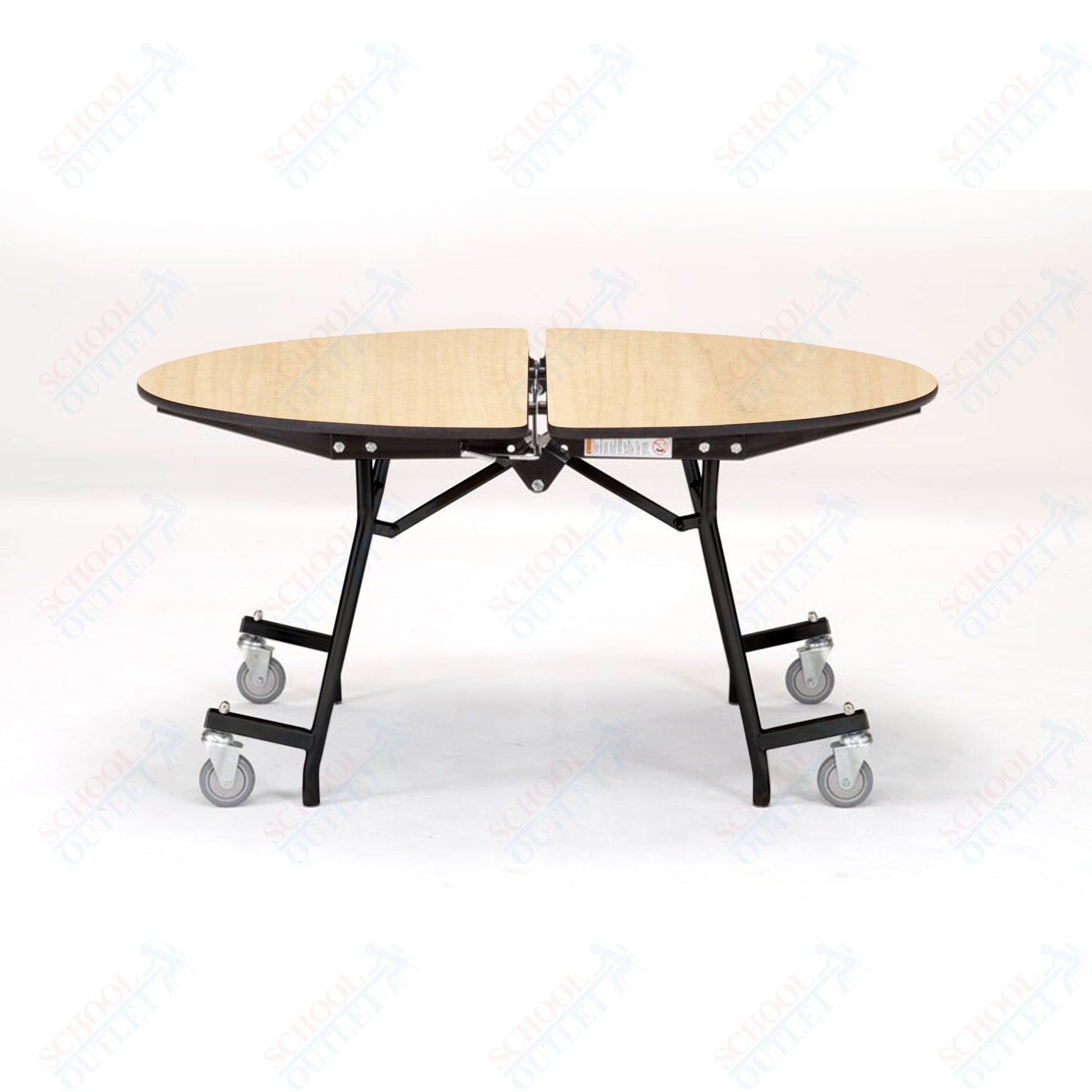 NPS Mobile Cafeteria Round Table Shape Unit - 72" W x 72" L (National Public Seating NPS - MT72R) - SchoolOutlet