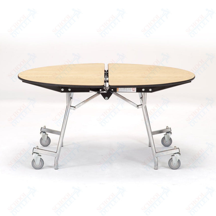 NPS Mobile Cafeteria Round Table Shape Unit - 72" W x 72" L (National Public Seating NPS - MT72R) - SchoolOutlet