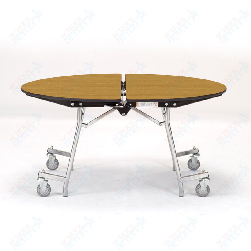 NPS Mobile Cafeteria Round Table Shape Unit - 72" W x 72" L (National Public Seating NPS - MT72R) - SchoolOutlet