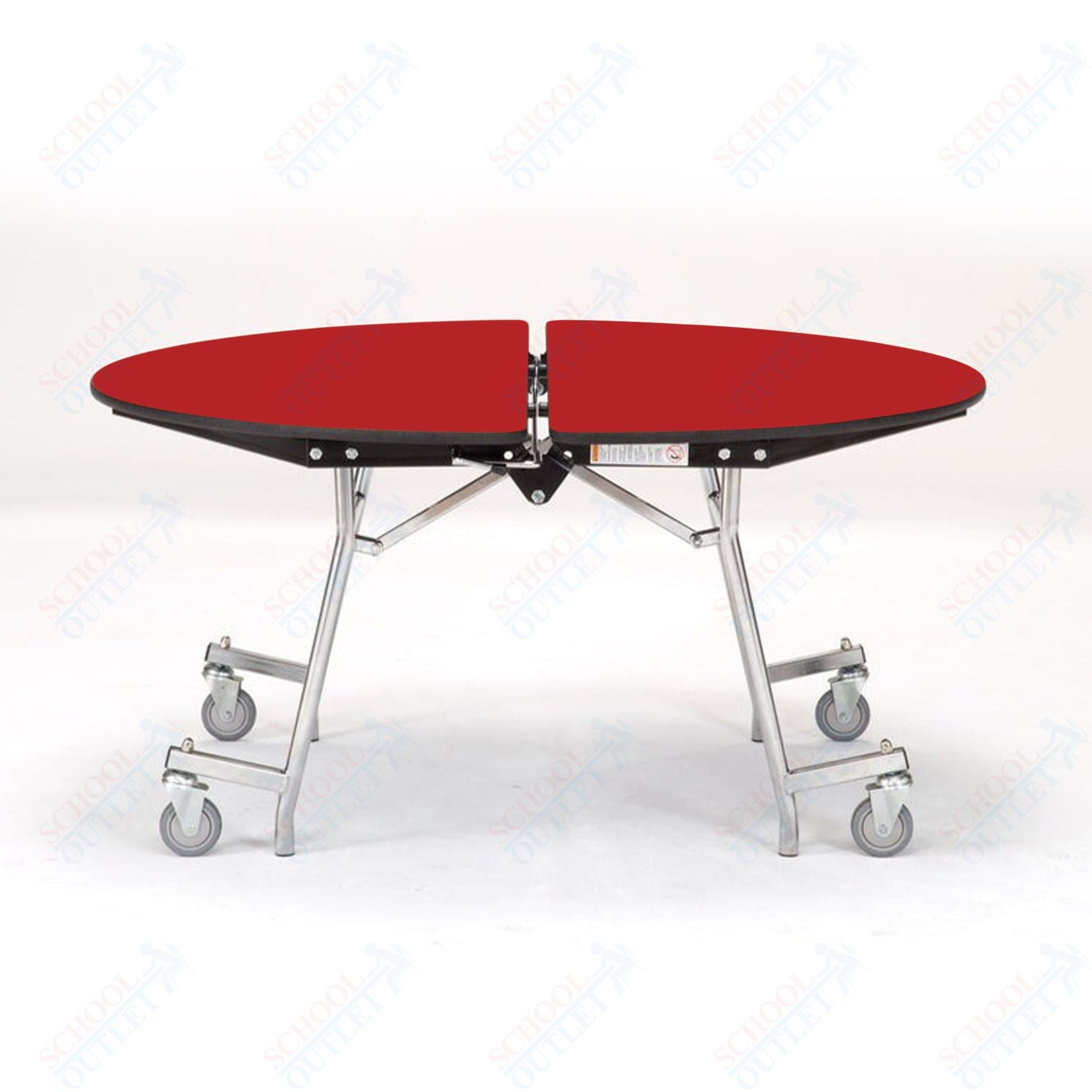 NPS Mobile Cafeteria Round Table Shape Unit - 72" W x 72" L (National Public Seating NPS - MT72R) - SchoolOutlet