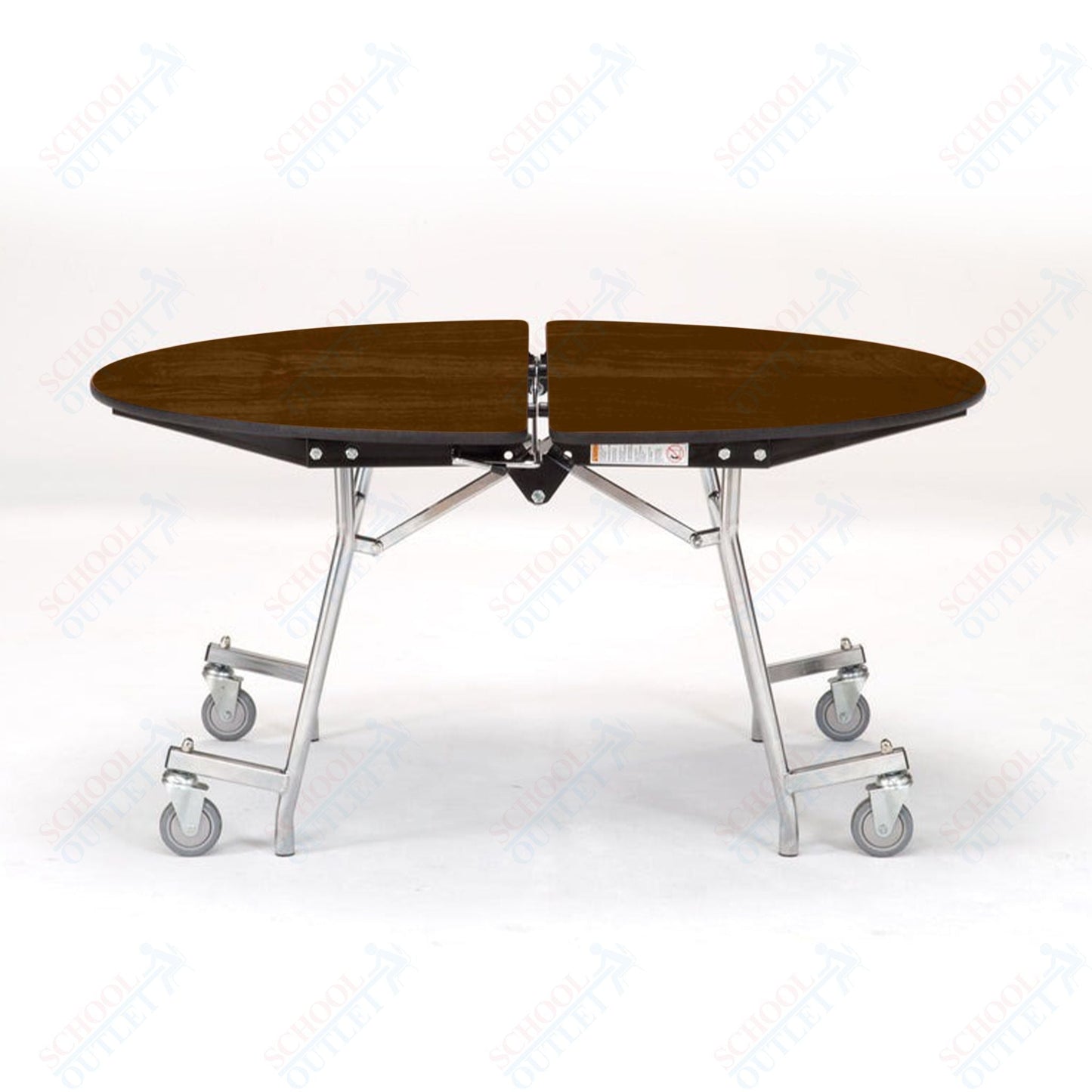 NPS Mobile Cafeteria Round Table Shape Unit - 72" W x 72" L (National Public Seating NPS - MT72R) - SchoolOutlet