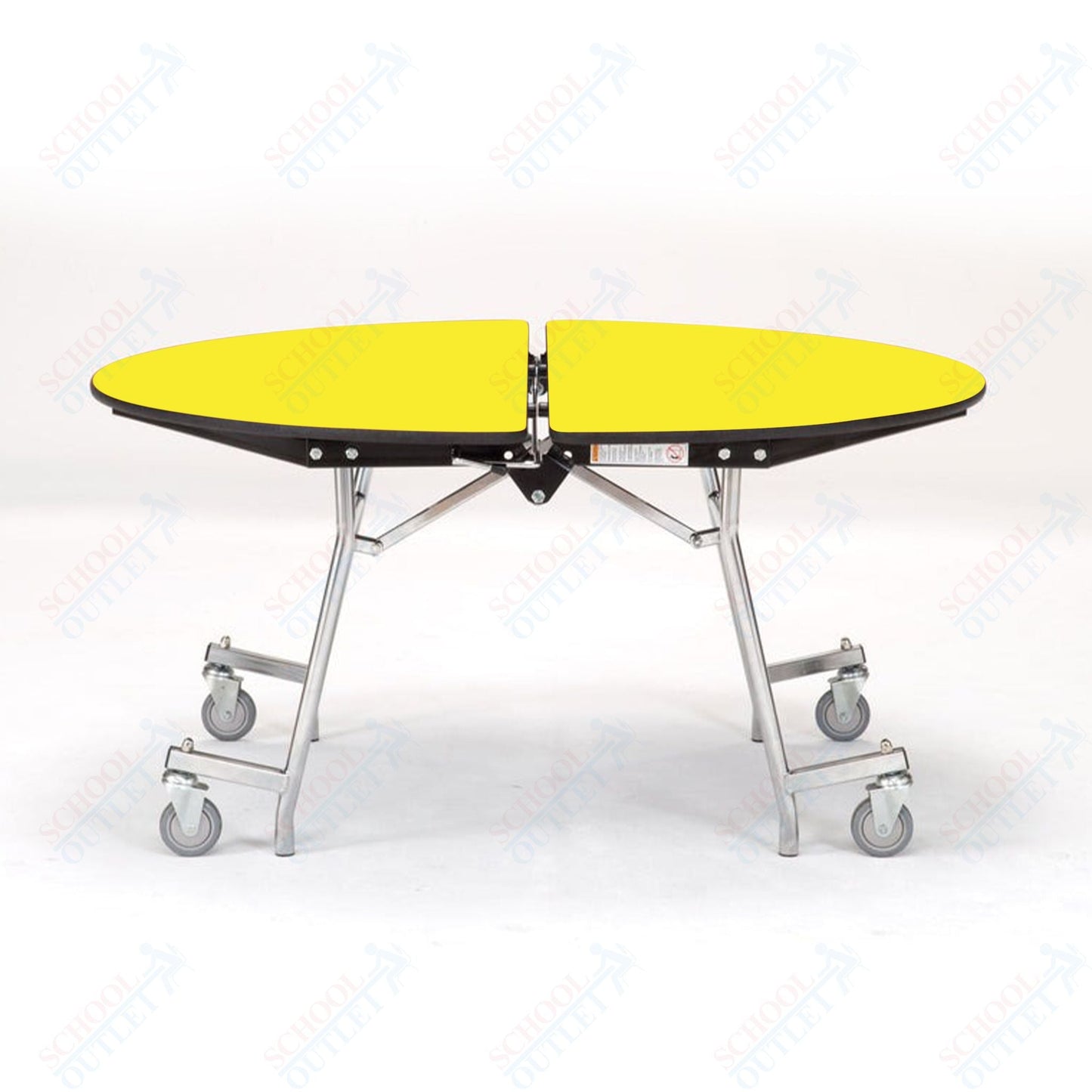 NPS Mobile Cafeteria Round Table Shape Unit - 72" W x 72" L (National Public Seating NPS - MT72R) - SchoolOutlet