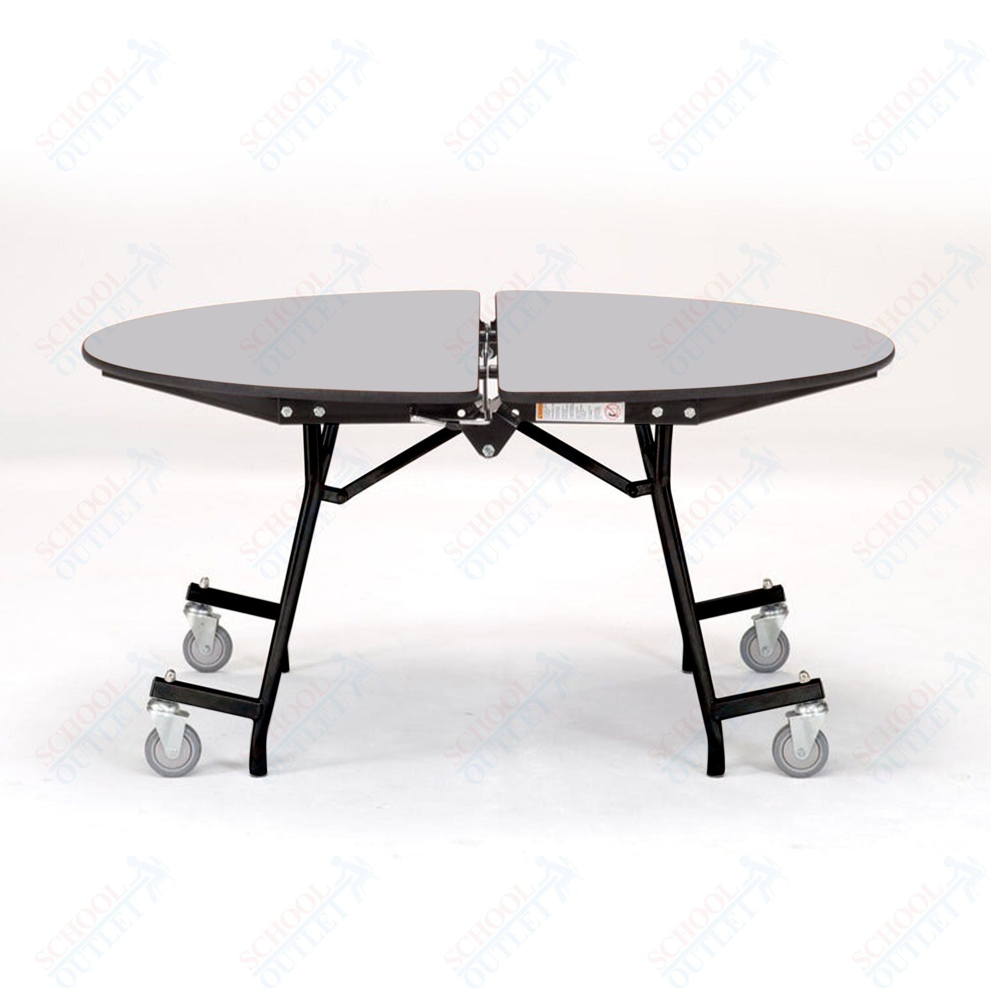 NPS Mobile Cafeteria Round Table Shape Unit - 72" W x 72" L (National Public Seating NPS - MT72R) - SchoolOutlet