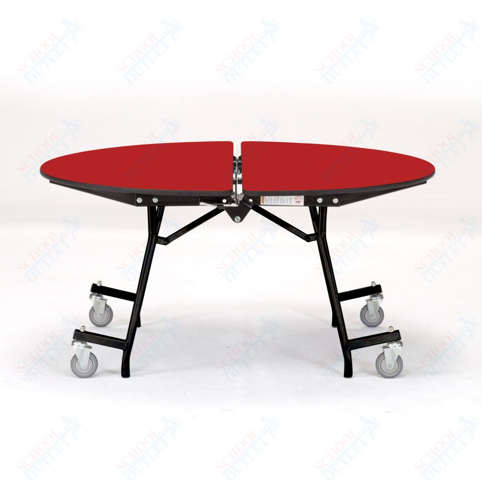 NPS Mobile Cafeteria Round Table Shape Unit - 72" W x 72" L (National Public Seating NPS - MT72R) - SchoolOutlet