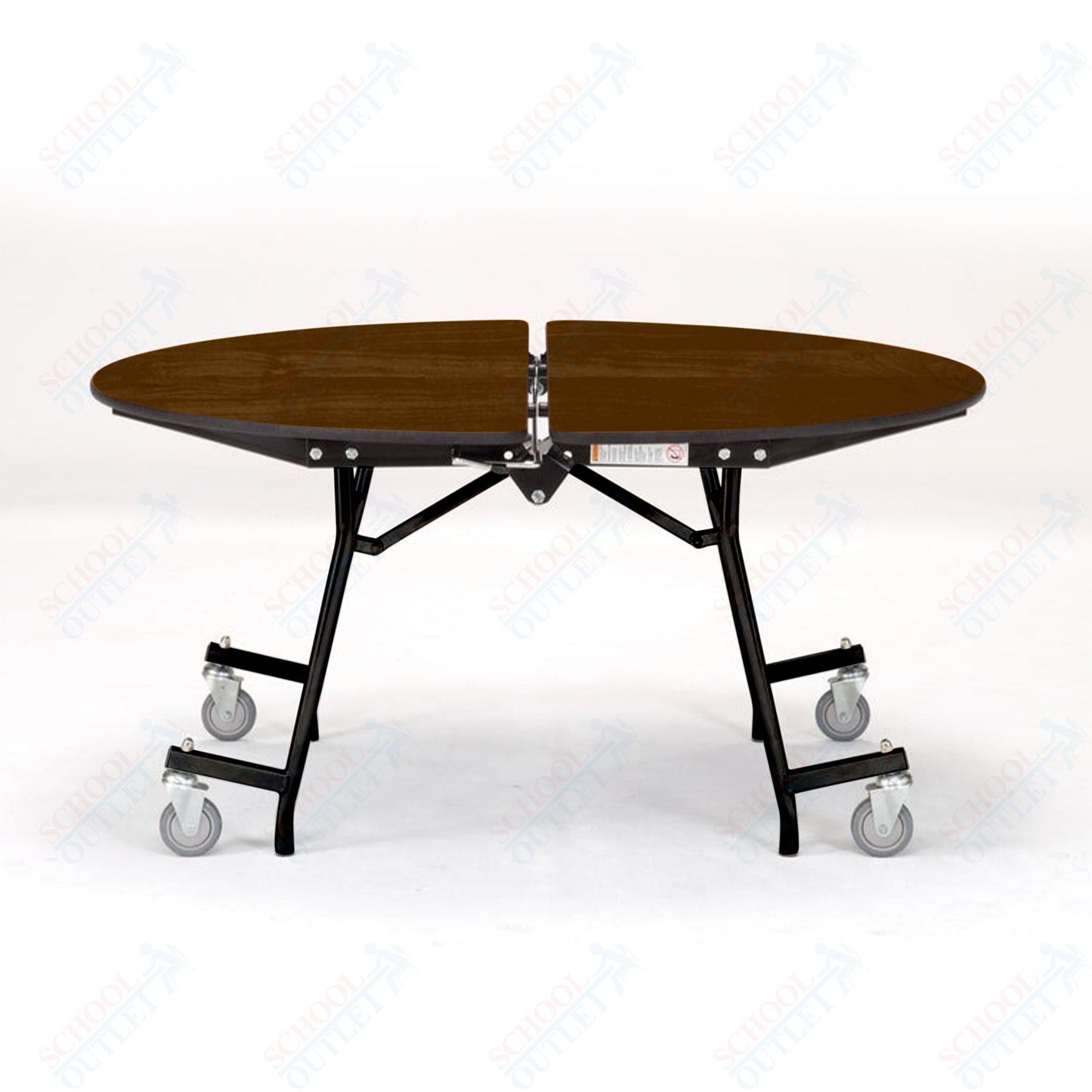 NPS Mobile Cafeteria Round Table Shape Unit - 72" W x 72" L (National Public Seating NPS - MT72R) - SchoolOutlet