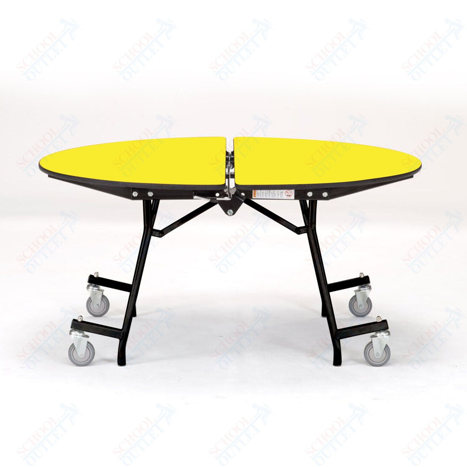 NPS Mobile Cafeteria Round Table Shape Unit - 72" W x 72" L (National Public Seating NPS - MT72R) - SchoolOutlet