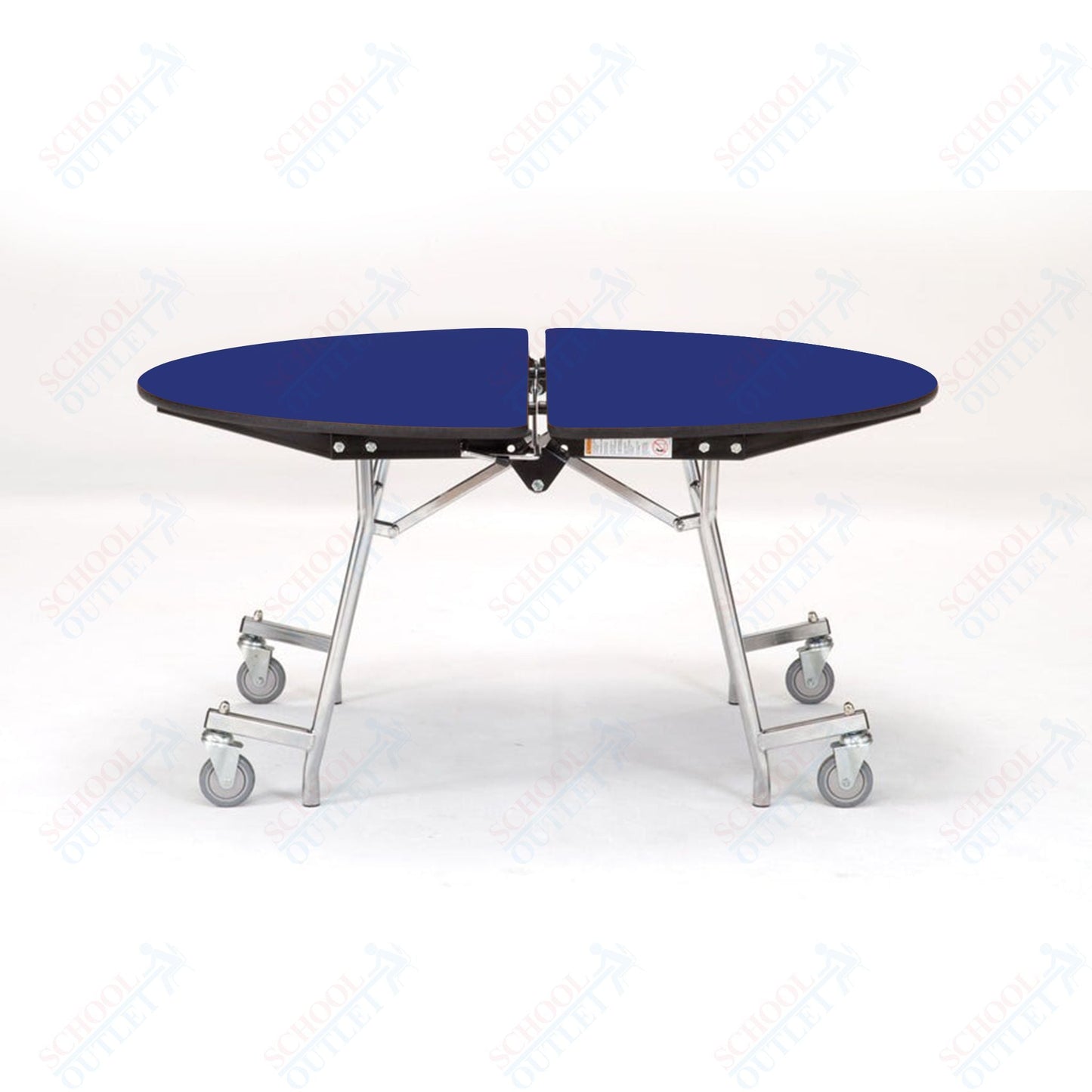 NPS Mobile Cafeteria Round Table Shape Unit - 72" W x 72" L (National Public Seating NPS - MT72R) - SchoolOutlet