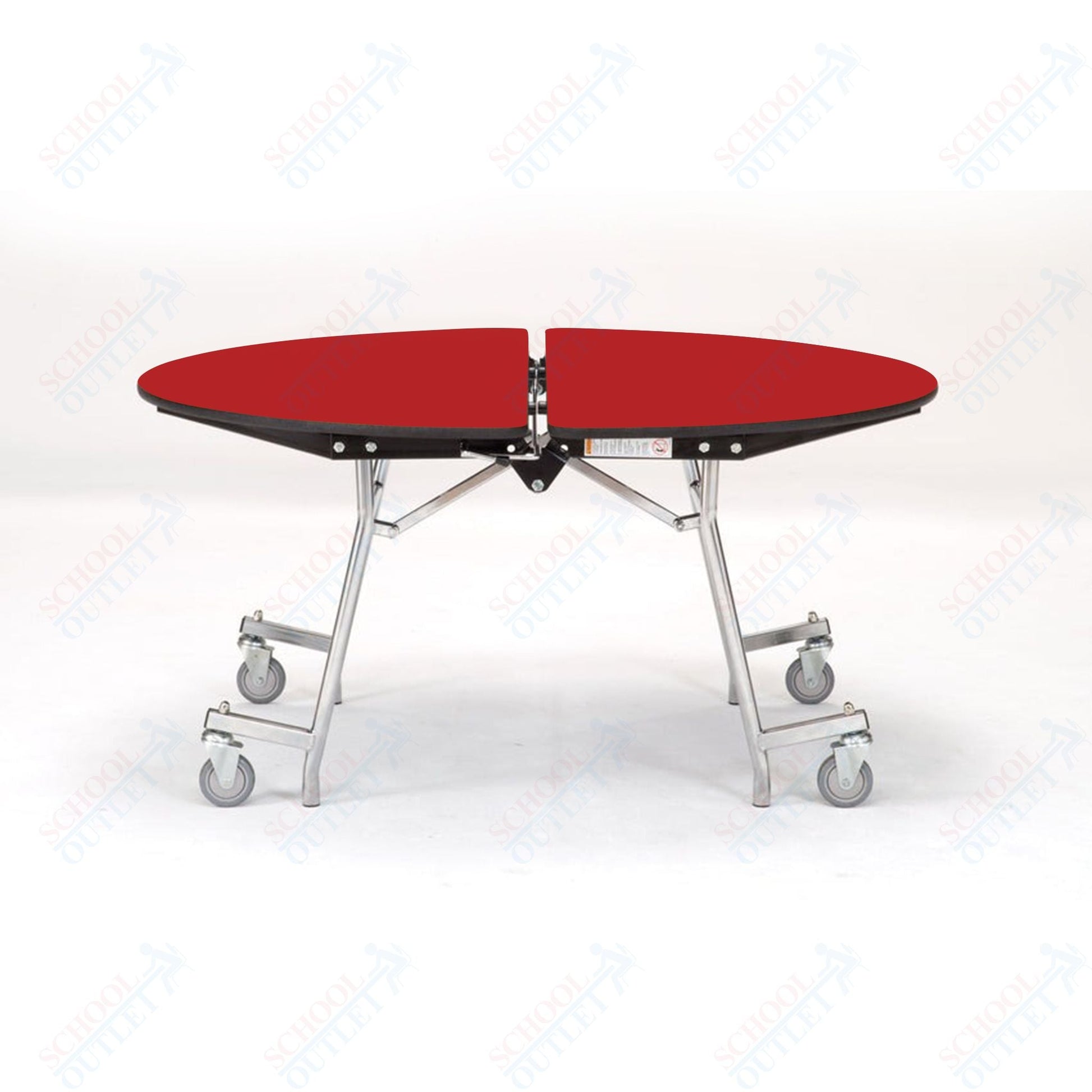 NPS Mobile Cafeteria Round Table Shape Unit - 72" W x 72" L (National Public Seating NPS - MT72R) - SchoolOutlet