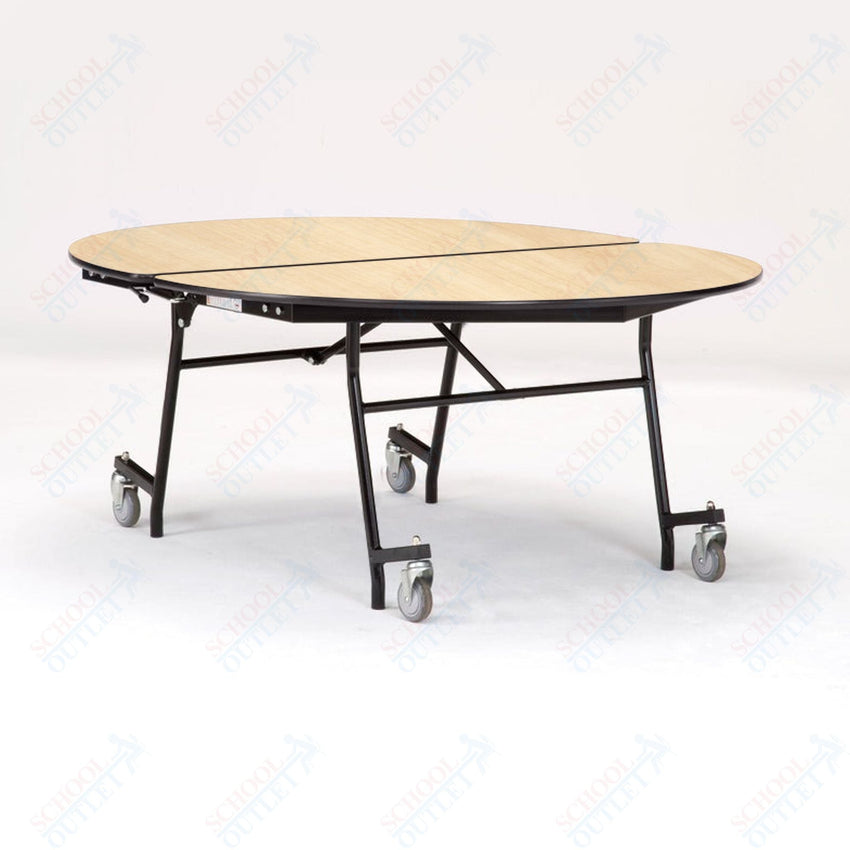 NPS Mobile Cafeteria Oval Table Shape Unit - 72" L x 60" W (National Public Seating NPS - MT72V) - SchoolOutlet