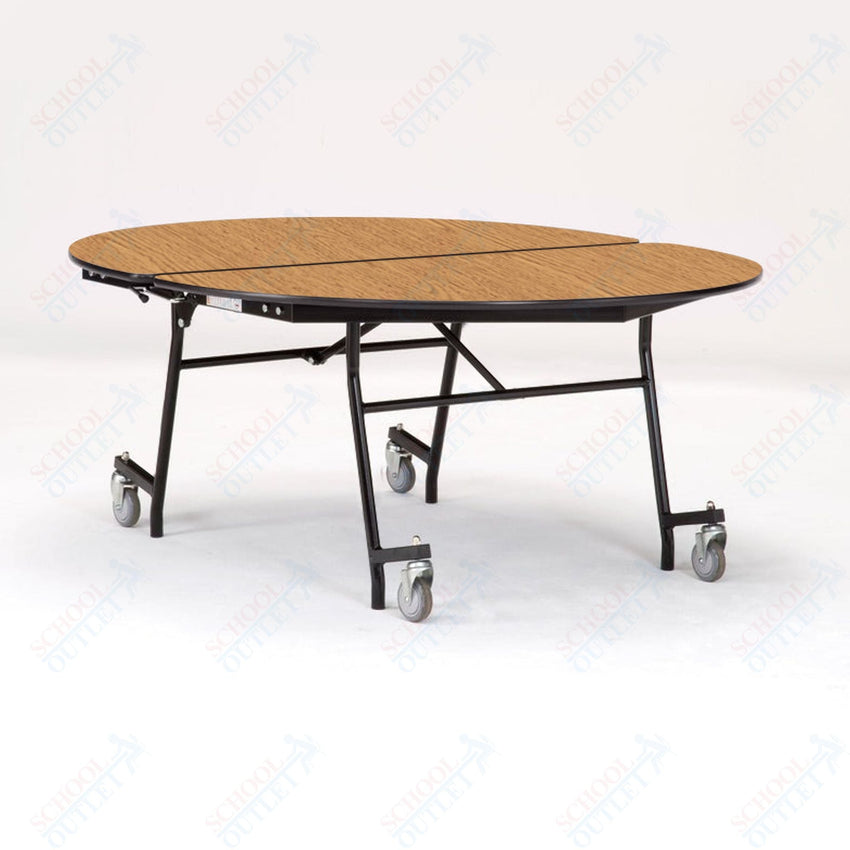 NPS Mobile Cafeteria Oval Table Shape Unit - 72" L x 60" W (National Public Seating NPS - MT72V) - SchoolOutlet