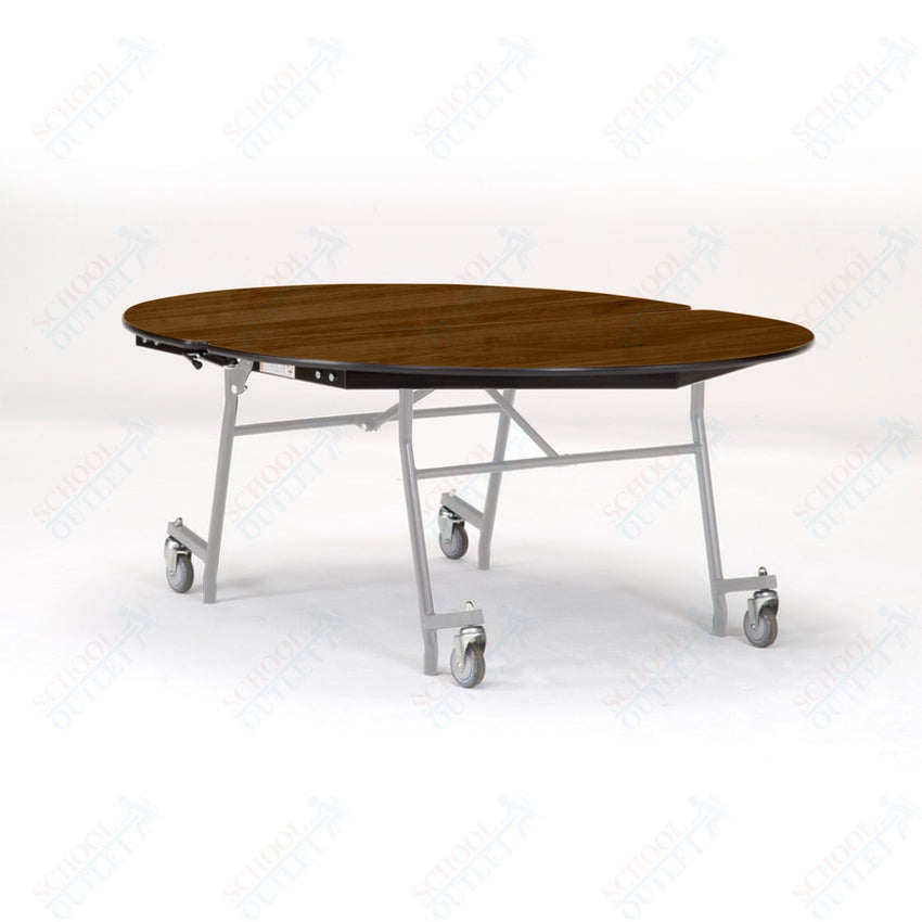 NPS Mobile Cafeteria Oval Table Shape Unit - 72" L x 60" W (National Public Seating NPS - MT72V) - SchoolOutlet