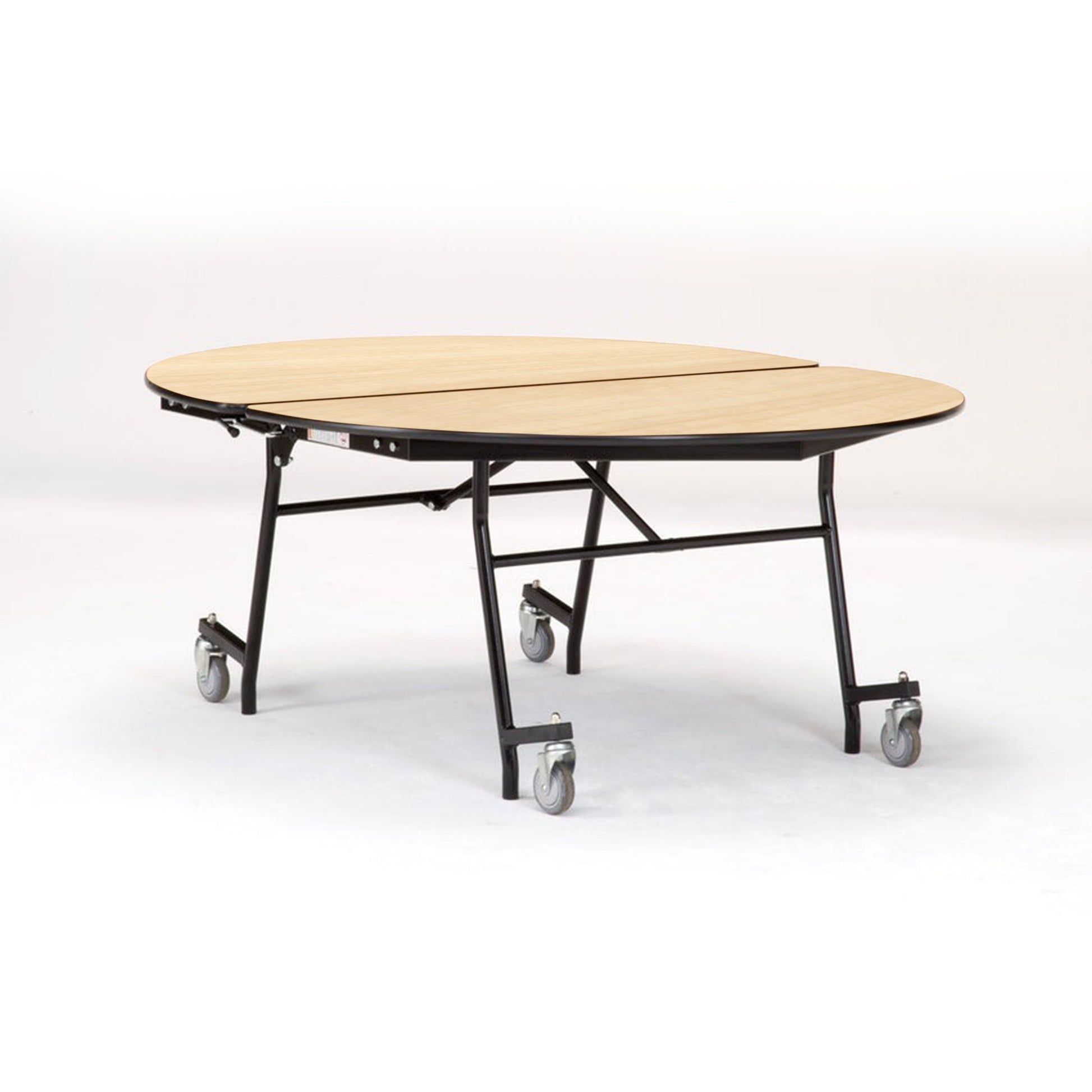 NPS Mobile Cafeteria Oval Table Shape Unit - 72" L x 60" W (National Public Seating NPS - MT72V) - SchoolOutlet