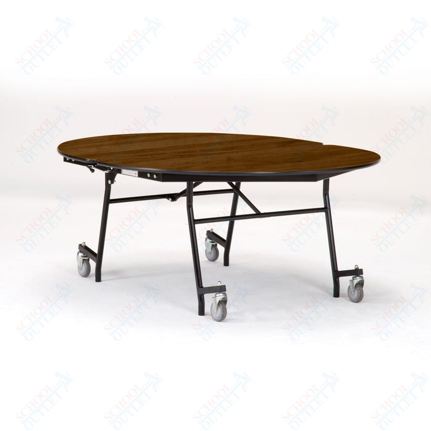 NPS Mobile Cafeteria Oval Table Shape Unit - 72" L x 60" W (National Public Seating NPS - MT72V) - SchoolOutlet