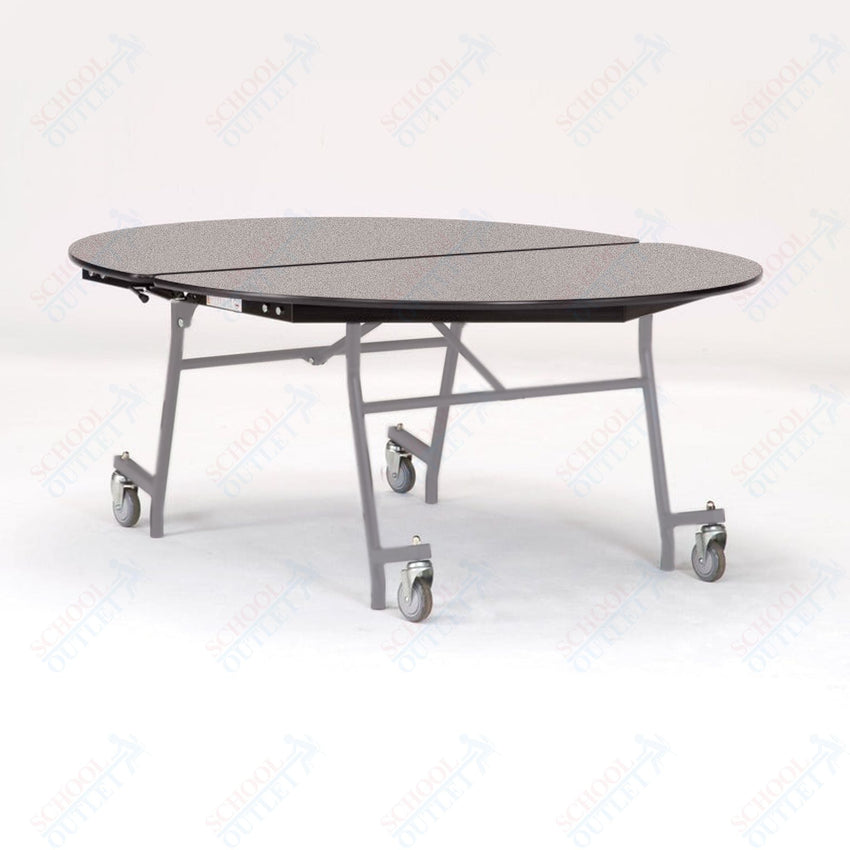 NPS Mobile Cafeteria Oval Table Shape Unit - 72" L x 60" W (National Public Seating NPS - MT72V) - SchoolOutlet