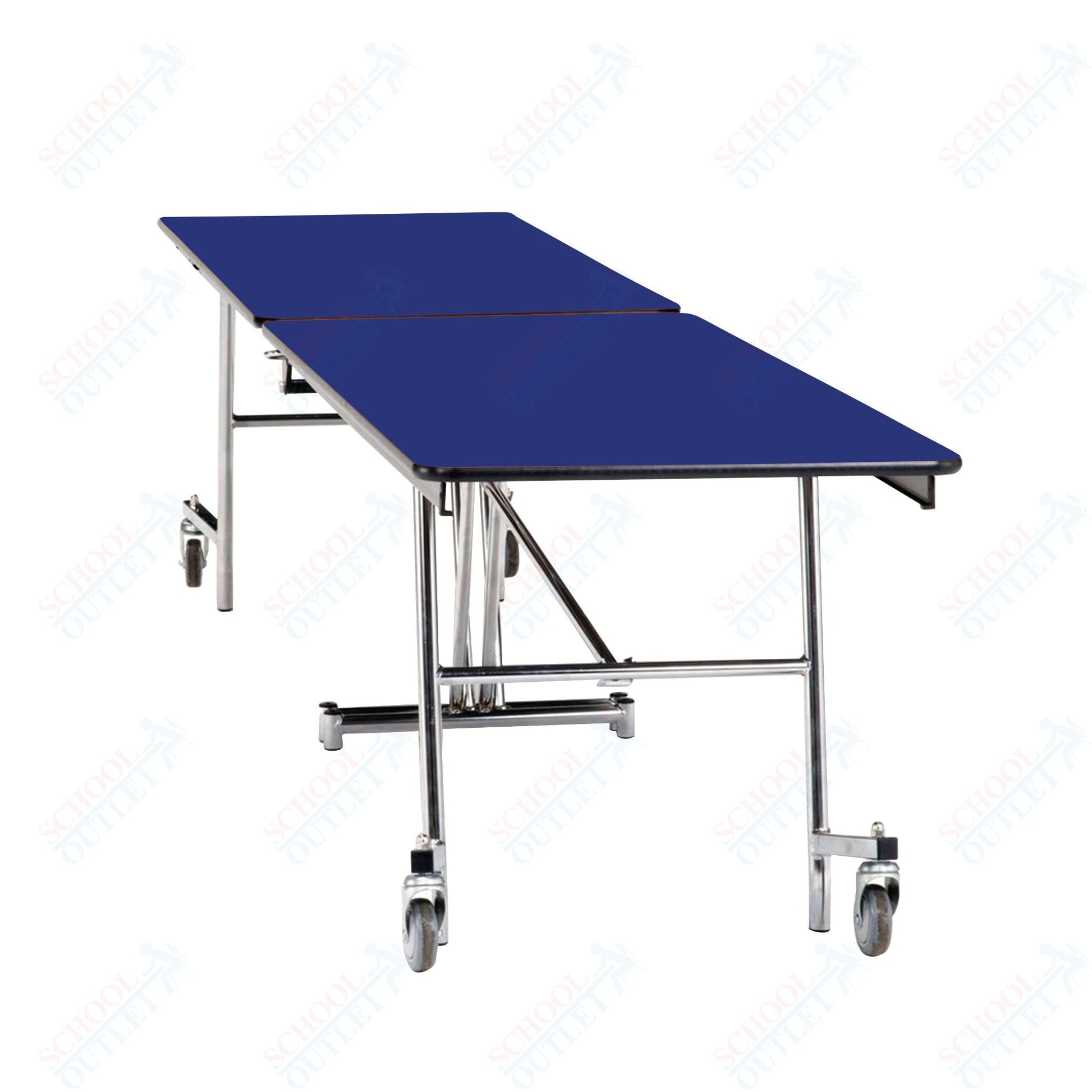 NPS Mobile Cafeteria Rectangle Table Shape Unit - 30" W x 97" L (National Public Seating NPS - MT8) - SchoolOutlet