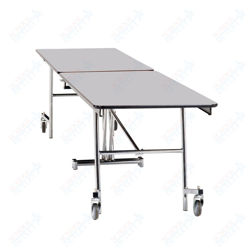 NPS Mobile Cafeteria Rectangle Table Shape Unit - 30" W x 97" L (National Public Seating NPS - MT8) - SchoolOutlet