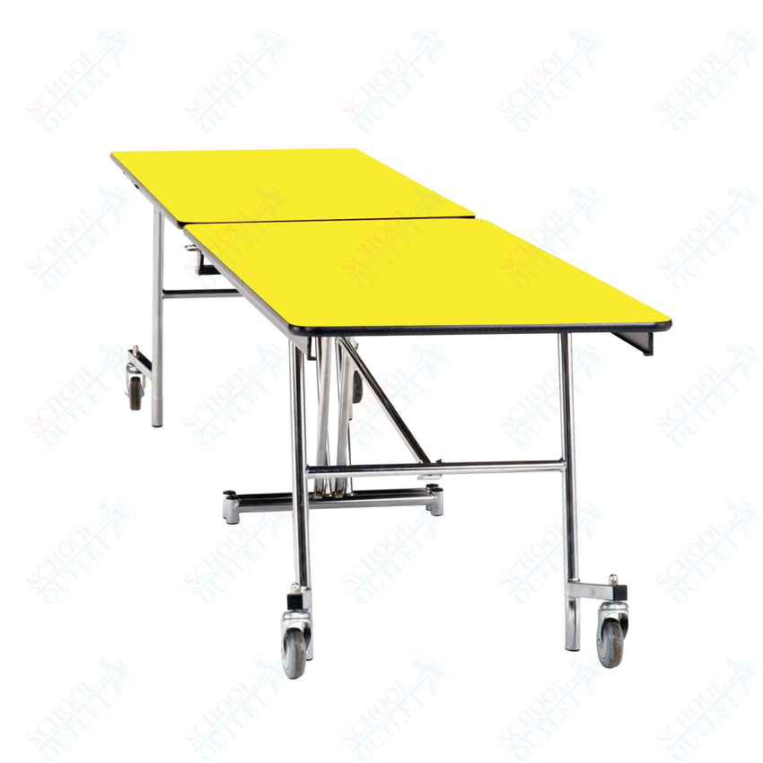 NPS Mobile Cafeteria Rectangle Table Shape Unit - 30" W x 97" L (National Public Seating NPS - MT8) - SchoolOutlet