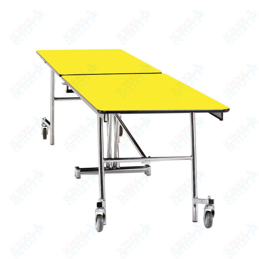 NPS Mobile Cafeteria Rectangle Table Shape Unit - 30" W x 97" L (National Public Seating NPS - MT8) - SchoolOutlet