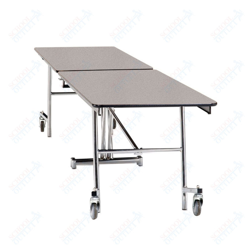 NPS Mobile Cafeteria Rectangle Table Shape Unit - 30" W x 97" L (National Public Seating NPS - MT8) - SchoolOutlet