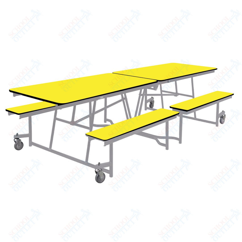 NPS Mobile Cafeteria Table - 30" W x 10' L - Seats 8 - 12 (National Public Seating NPS - MTFB10) - SchoolOutlet