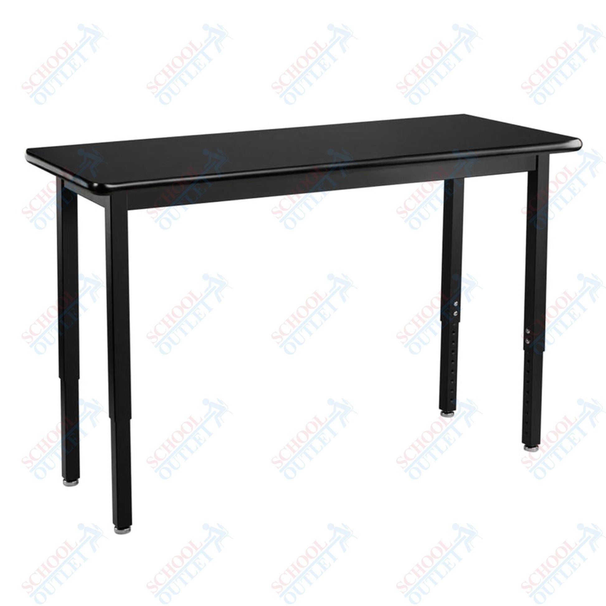 NPS Science Lab Table, 18" X 54", Steel Legs (National Public Seating NPS-SLT3-1854C) - SchoolOutlet