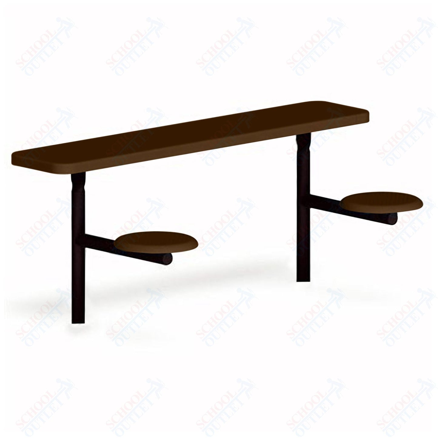 UltraPlay 6' Outdoor Classroom Table / Desk with Solid Top - SchoolOutlet