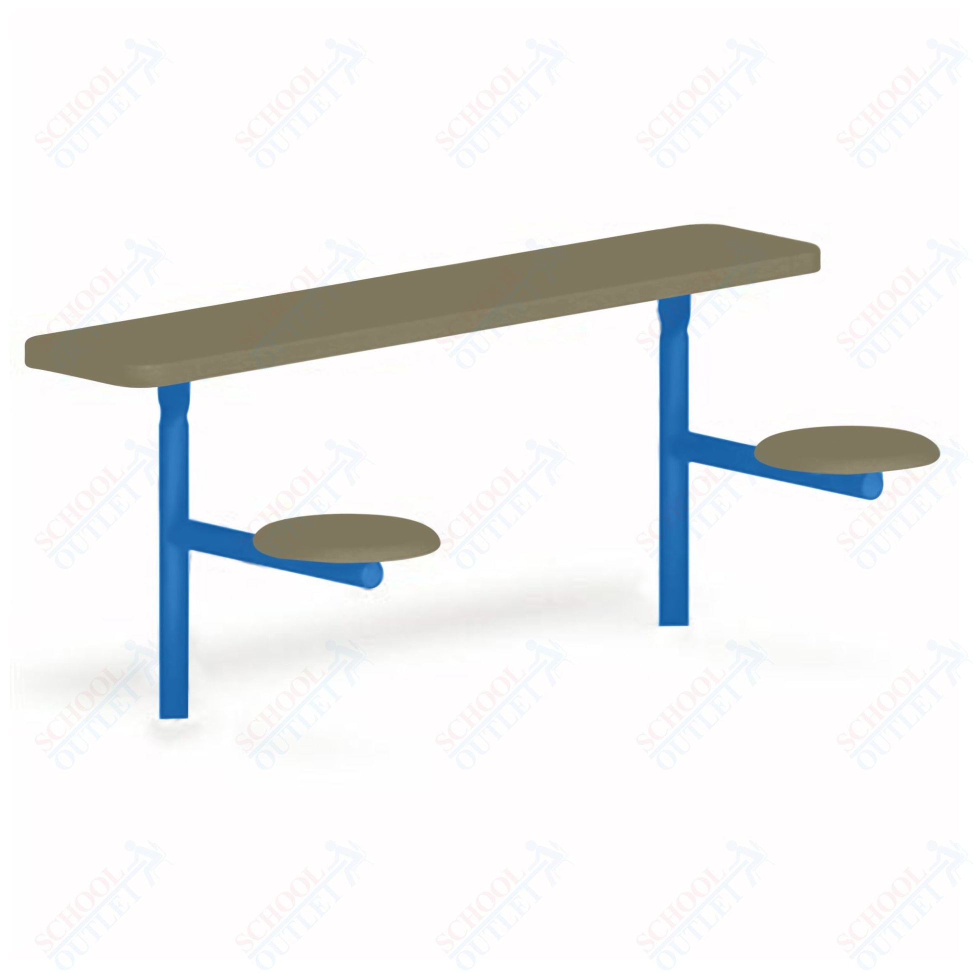 UltraPlay 6' Outdoor Classroom Table / Desk with Solid Top - SchoolOutlet