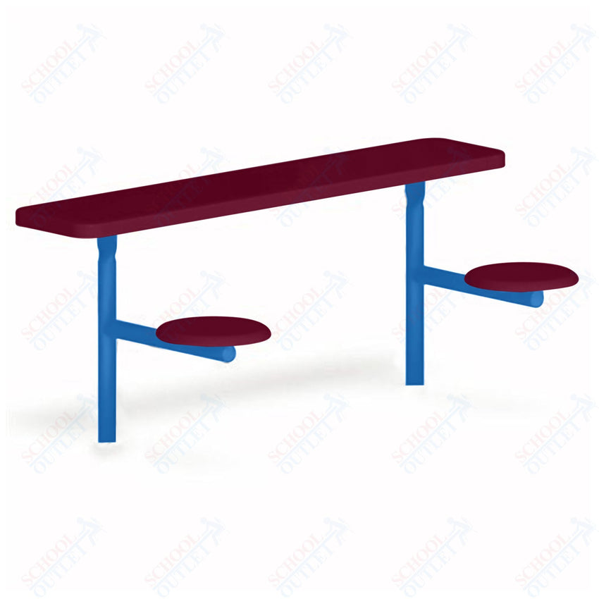 UltraPlay 6' Outdoor Classroom Table / Desk with Solid Top - SchoolOutlet