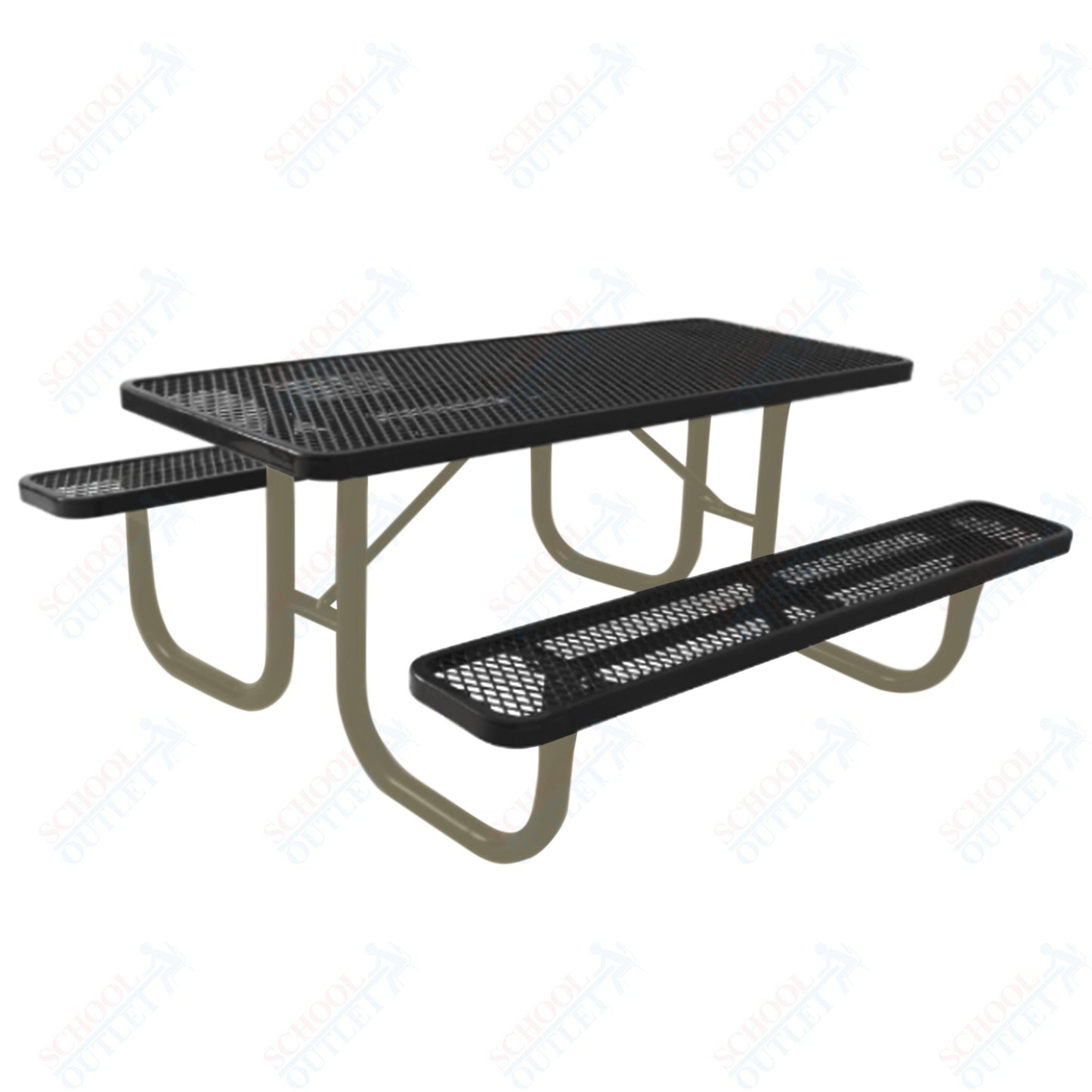 UltraPlay 4' Extra Heavy - Duty Rectangular Outdoor Picnic Table - SchoolOutlet