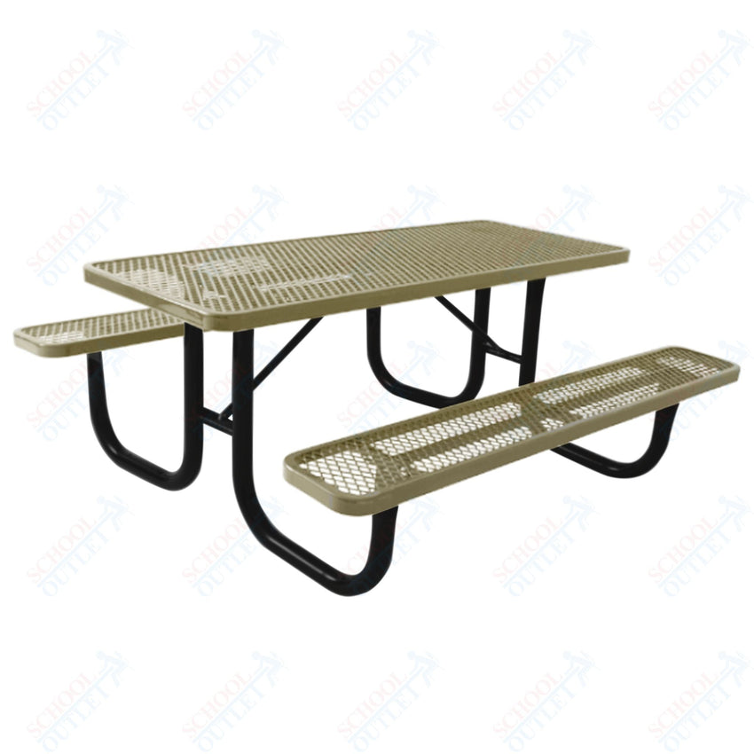 UltraPlay 4' Extra Heavy - Duty Rectangular Outdoor Picnic Table - SchoolOutlet